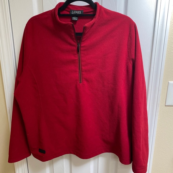 Lauren Ralph Lauren Other - 3/$15💥Red 3/4 zip Sweatshirt